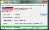 Broadband Speed Test screenshot